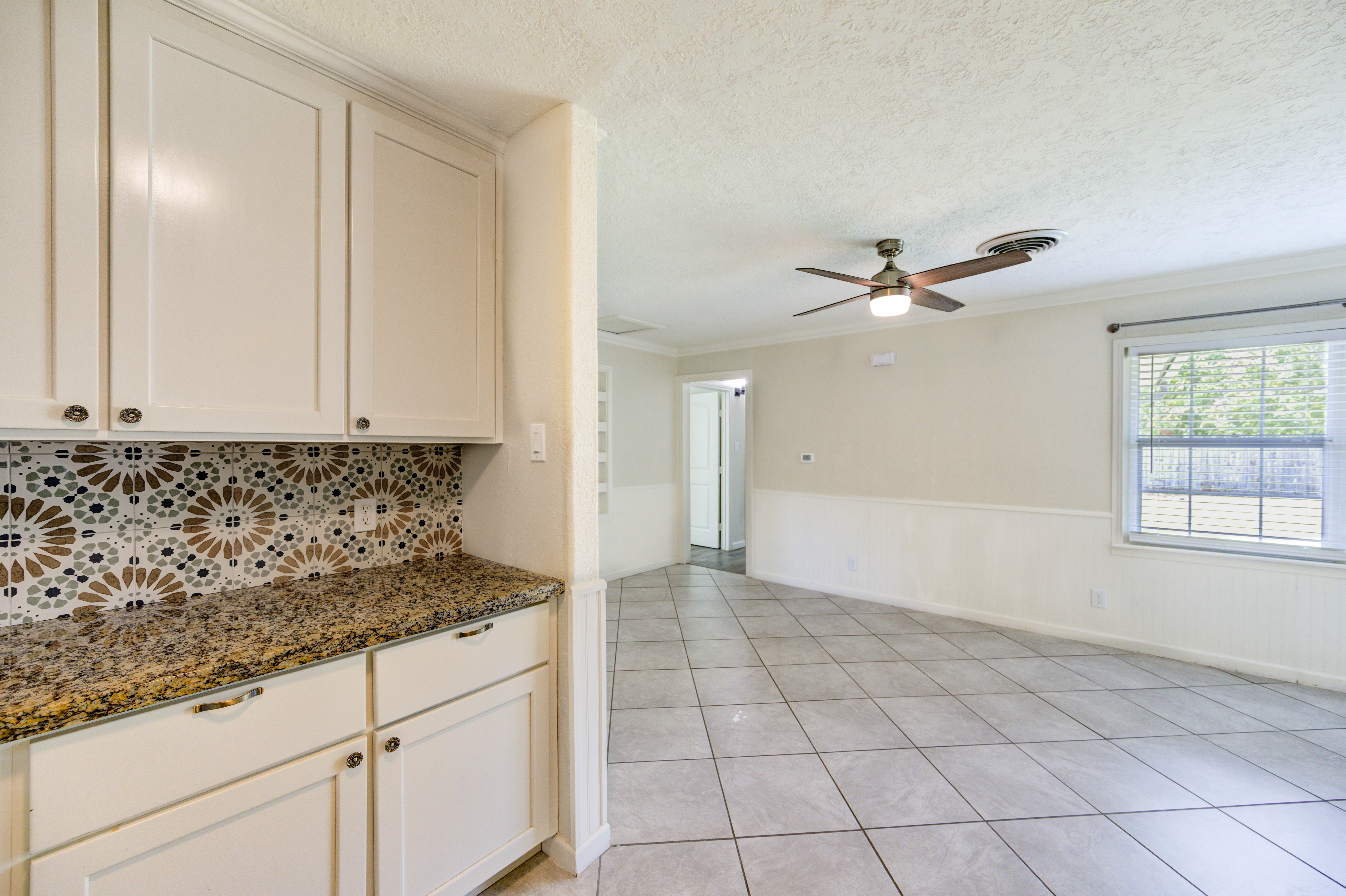 Additional kitchen counter and cabinet space