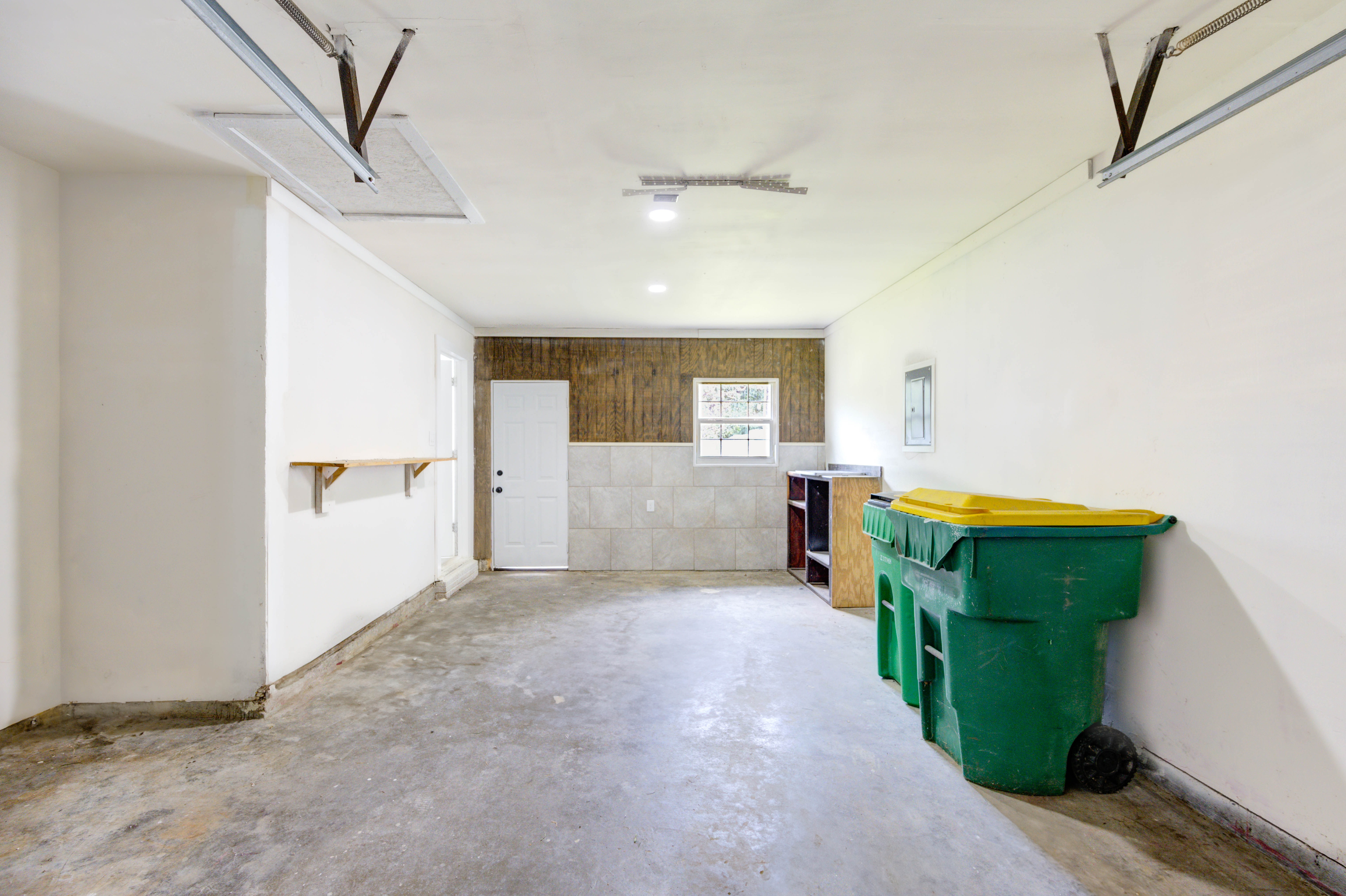 One-car attached garage