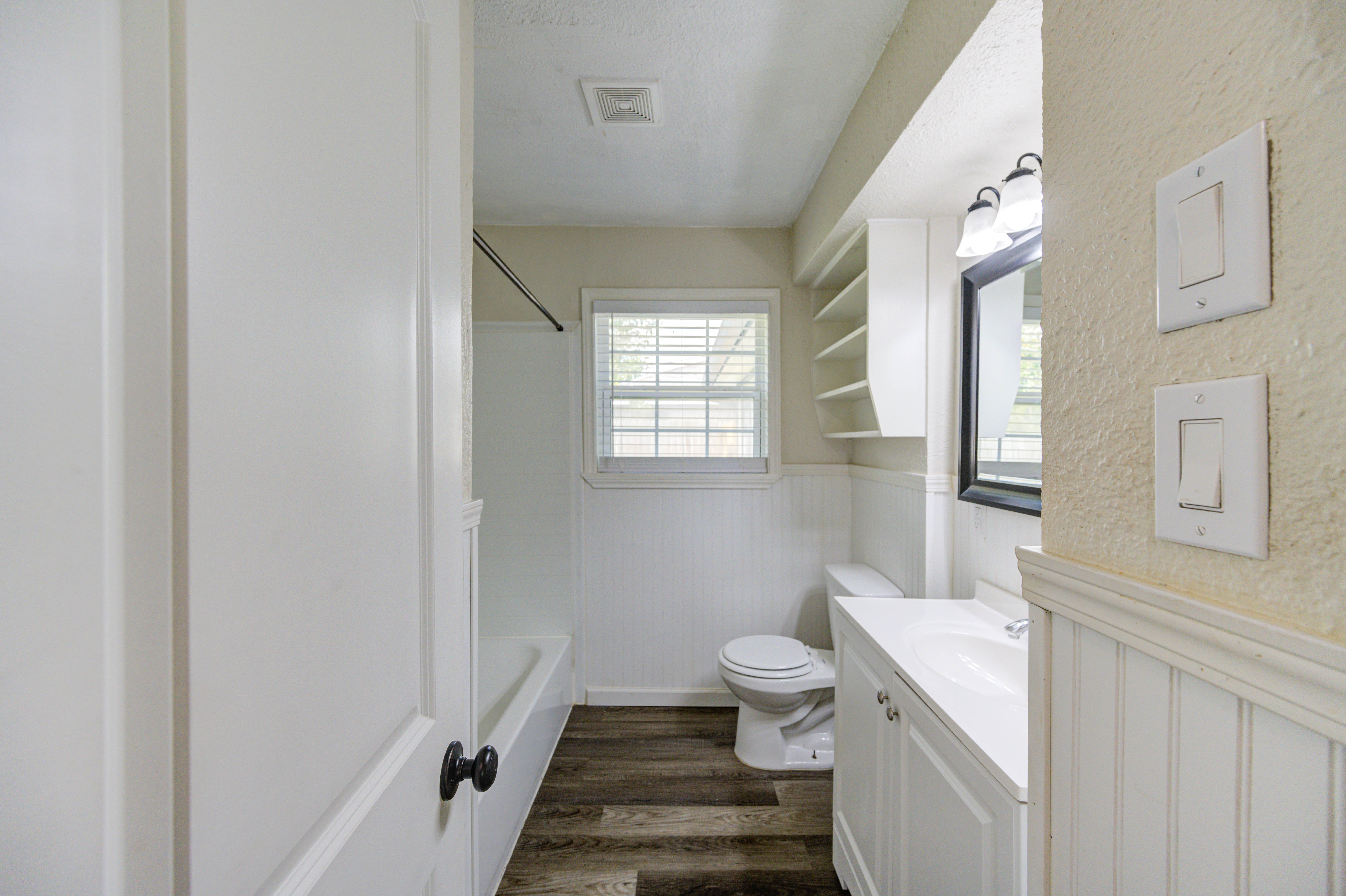 Full bath with tub and shower